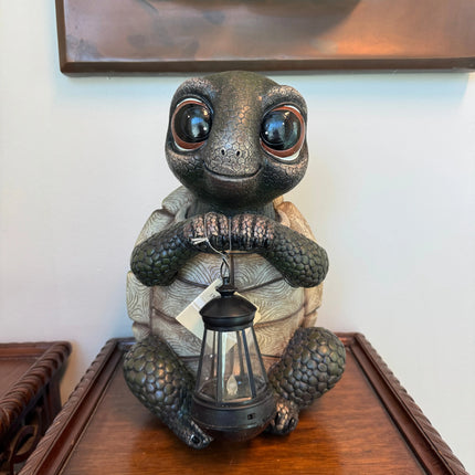 Turtle Lantern Life Size Statue LM Treasures - D