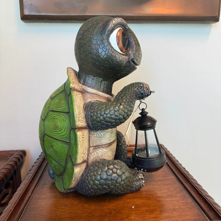 Turtle Lantern Life Size Statue LM Treasures - D