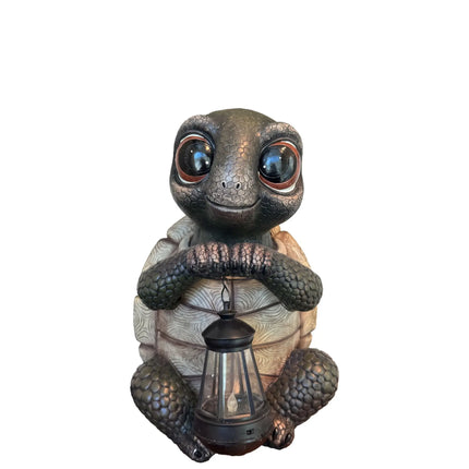 Turtle Lantern Life Size Statue LM Treasures - D
