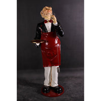 Butler Connoisseur Life Size Restaurant Prop Decor Statue - LM Treasures 