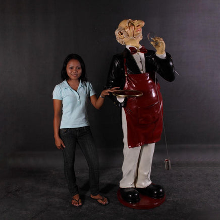 Connoisseur Butler Life Size Statue - LM Treasures 