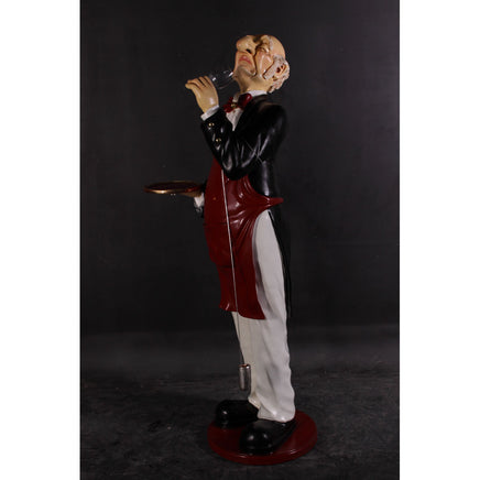 Butler Connoisseur Life Size Restaurant Prop Decor Statue - LM Treasures 