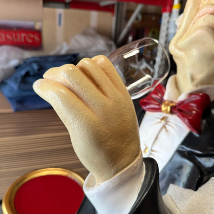 Aged Connoisseur Butler Life Size Statue