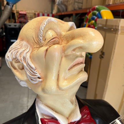 Aged Connoisseur Butler Life Size Statue