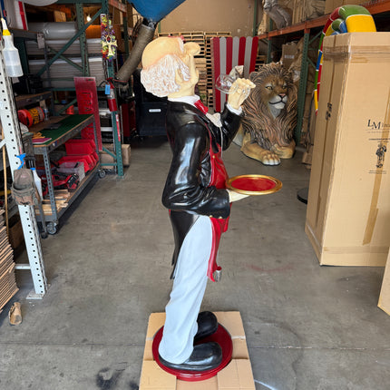 Aged Connoisseur Butler Life Size Statue