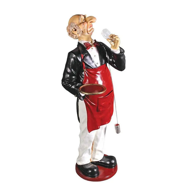 Aged Connoisseur Butler Life Size Statue LM Treasures - H