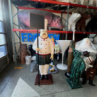 Pizza Chef With Menu Board Over Sized Statue - LM Treasures 