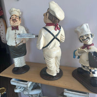 Set of 3 Small Chef Cook Statues - LM Treasures 