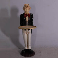 Butler Connoisseur Prop Restaurant Decor Resin Statue - LM Treasures 