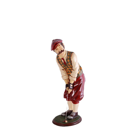 Golfer Aiming Small Statue - LM Treasures 