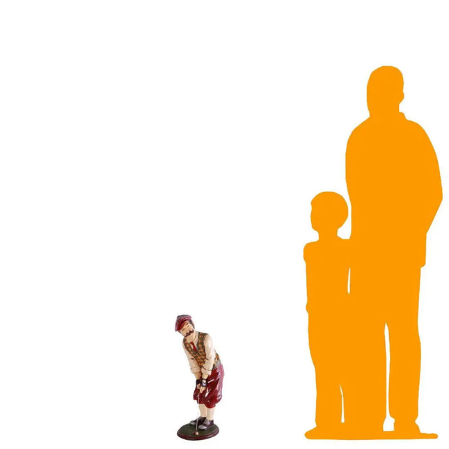 Golfer Aiming Small Statue LM Treasures - H