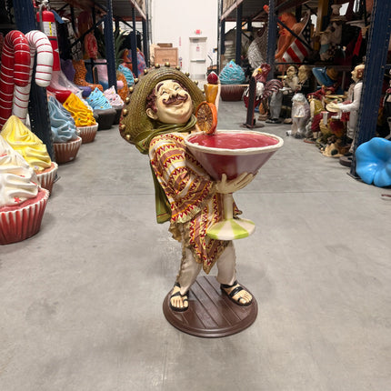 Mexican Cocktail Butler Statue LM Treasures - H