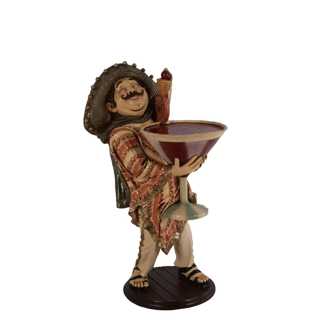 Mexican Cocktail Butler Statue LM Treasures - H