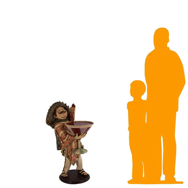 Mexican Cocktail Butler Statue LM Treasures - H