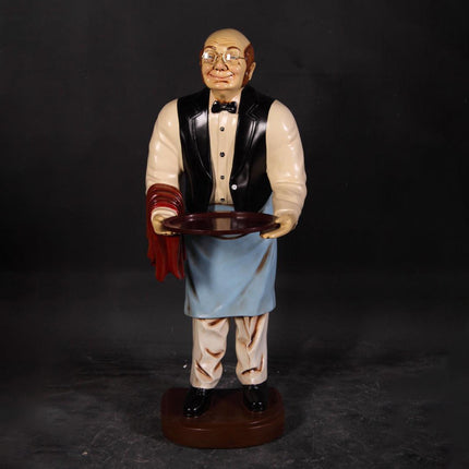Small Old Man Butler Statue