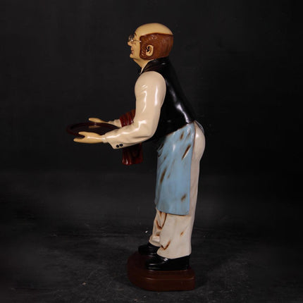 Small Old Man Butler Statue