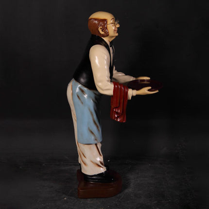 Small Old Man Butler Statue