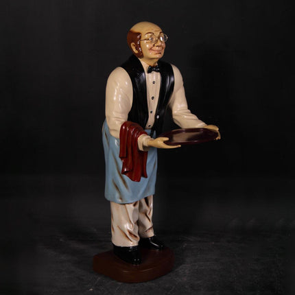 Small Old Man Butler Statue