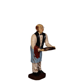 Small Old Man Butler Statue