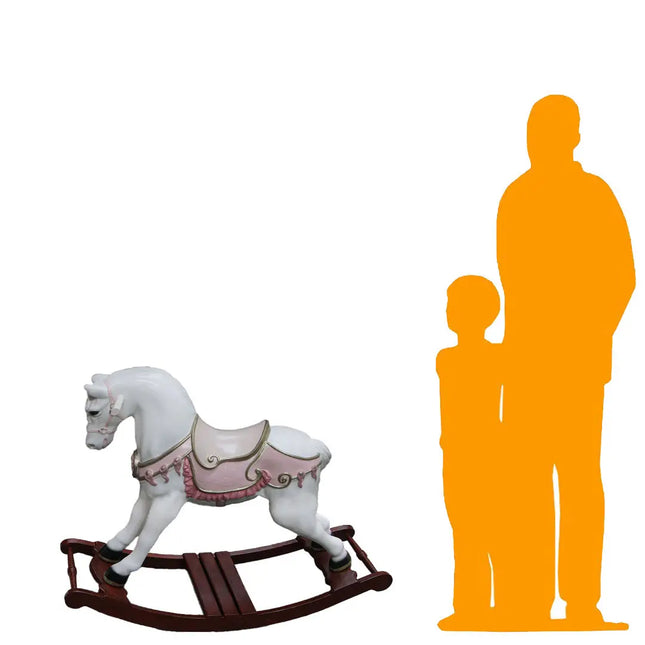 Pink Rocking Horse Rosa Statue LM Treasures - H