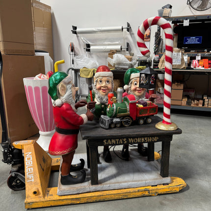 Three Elves in Santa's Workshop Statue LM Treasures - A