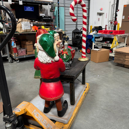 Three Elves in Santa's Workshop Statue LM Treasures - A