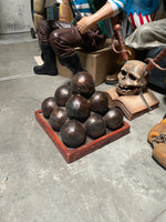 Cannon Balls Life Size Statue - LM Treasures 