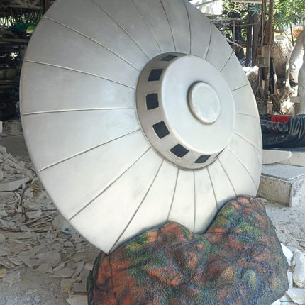 Crashed Alien Space Ship UFO 6ft Statue