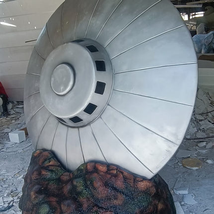 Crashed Alien Space Ship UFO 6ft Statue