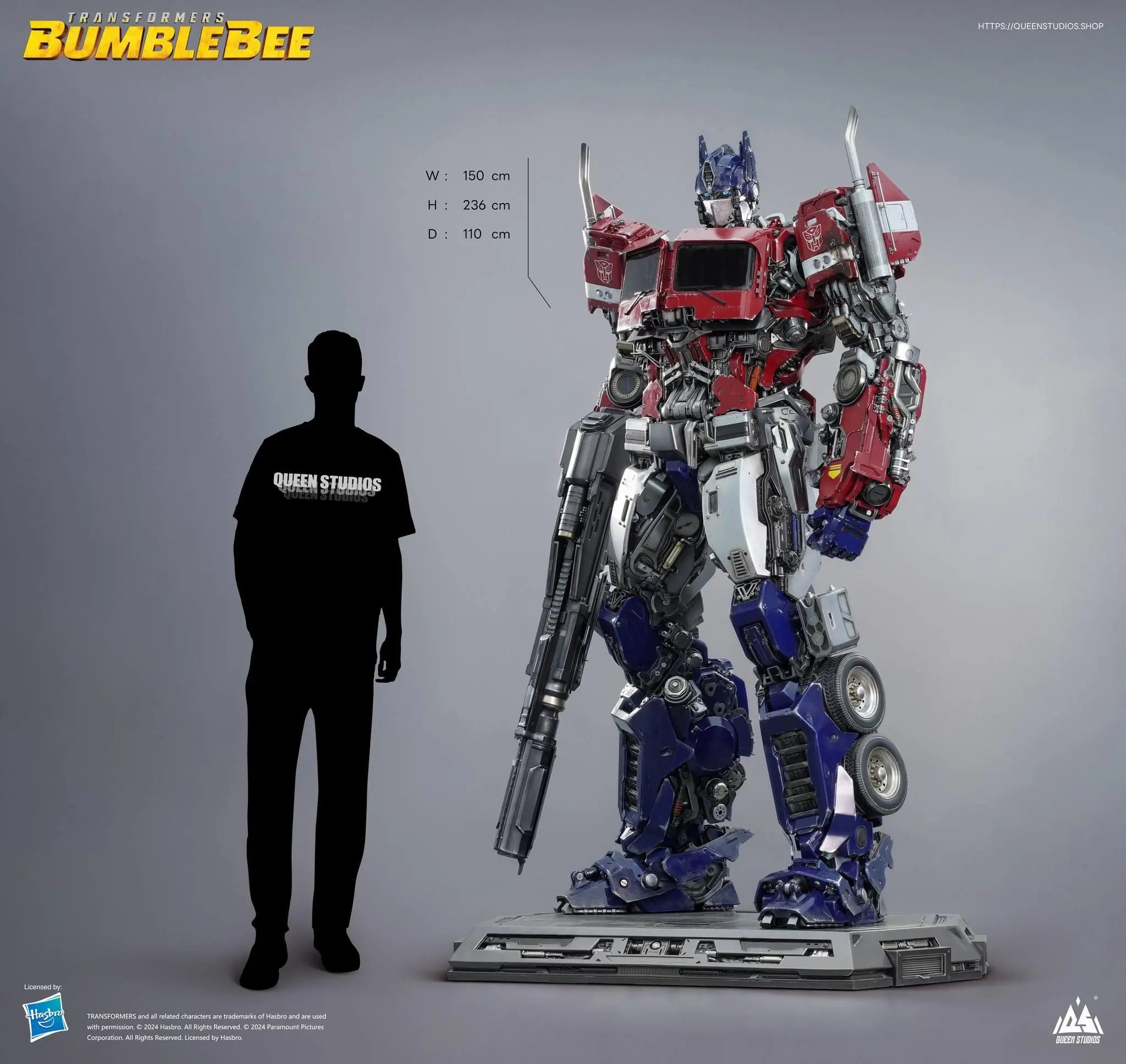 Transformers Optimus Prime Human Size Statue by Queen Studios Collecta ...