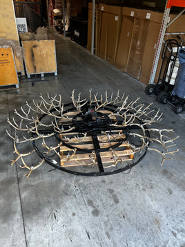 Antler Chandelier with candle lights. - LM Treasures 
