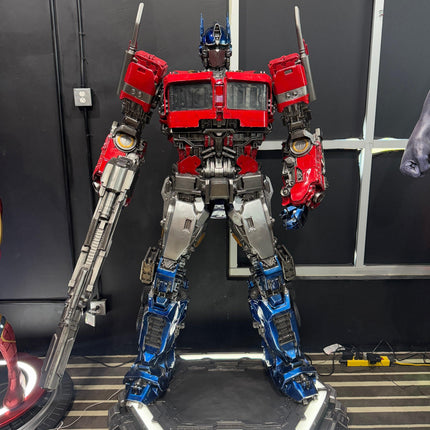 Blue & Red Robot Life Size Statue
