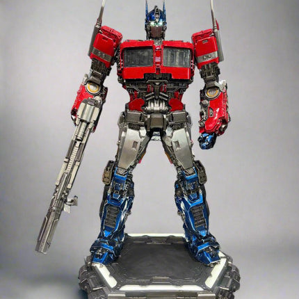Blue & Red Robot Life Size Statue
