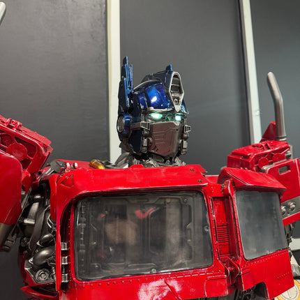 Blue & Red Robot Life Size Statue