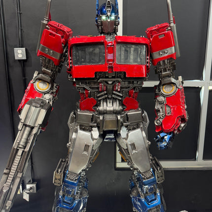 Blue & Red Robot Life Size Statue