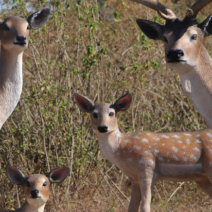 Laying Fawn Deer Life Size Statue - LM Treasures 