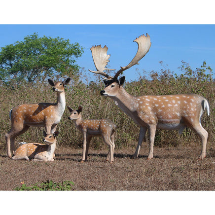 Laying Fawn Deer Life Size Statue - LM Treasures 