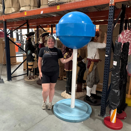 Large Blue Sugar Pop Over Sized Statue