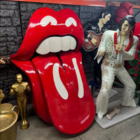 Red Mouth Tongue Out Life Size Statue - LM Treasures 