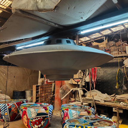 Hanging Alien Space Ship UFO 6ft Statue