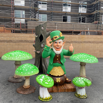 Leprechaun With Gold Saint Patrick's Day Life Size Statue