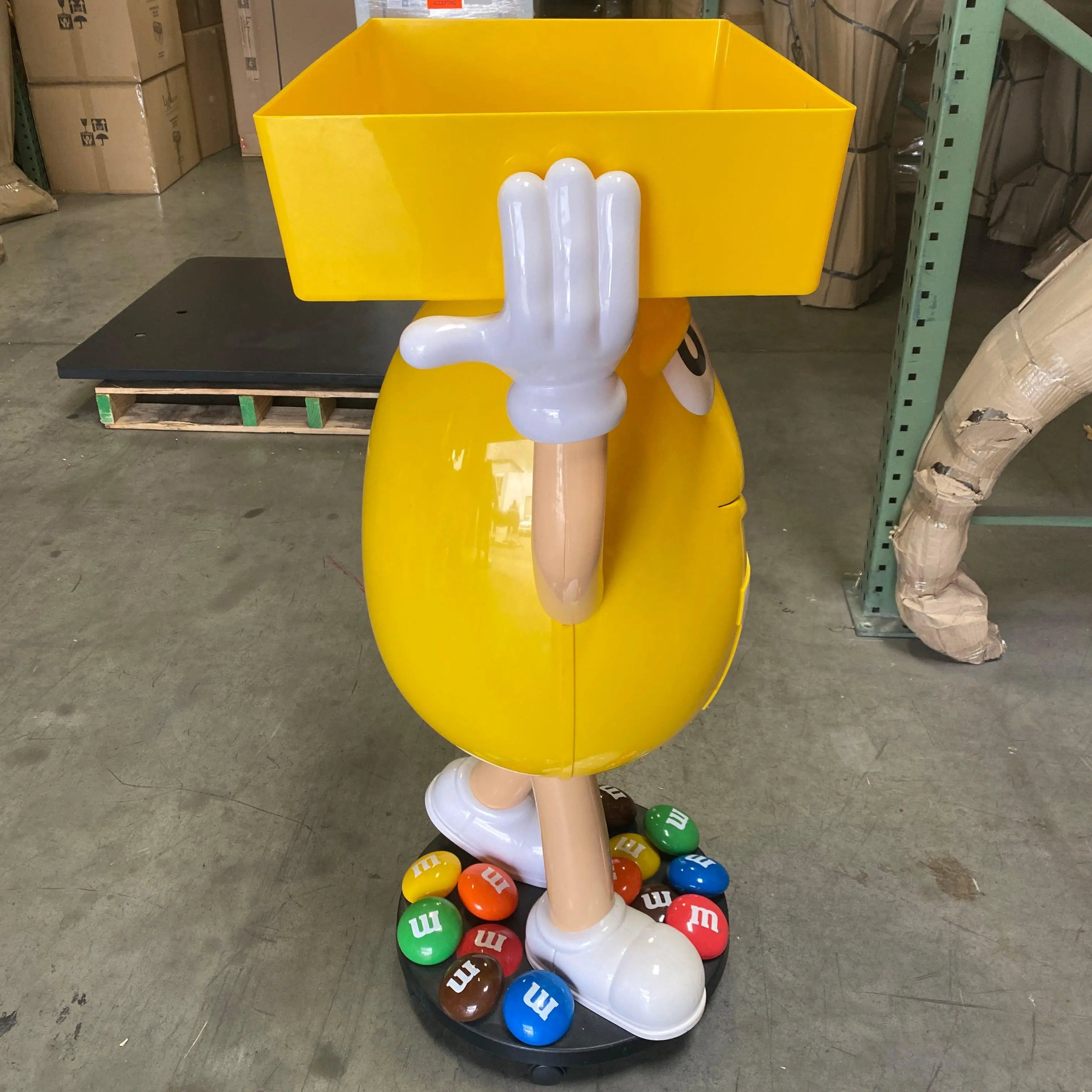Yellow M&M Candy Cart Statue – LM Treasures