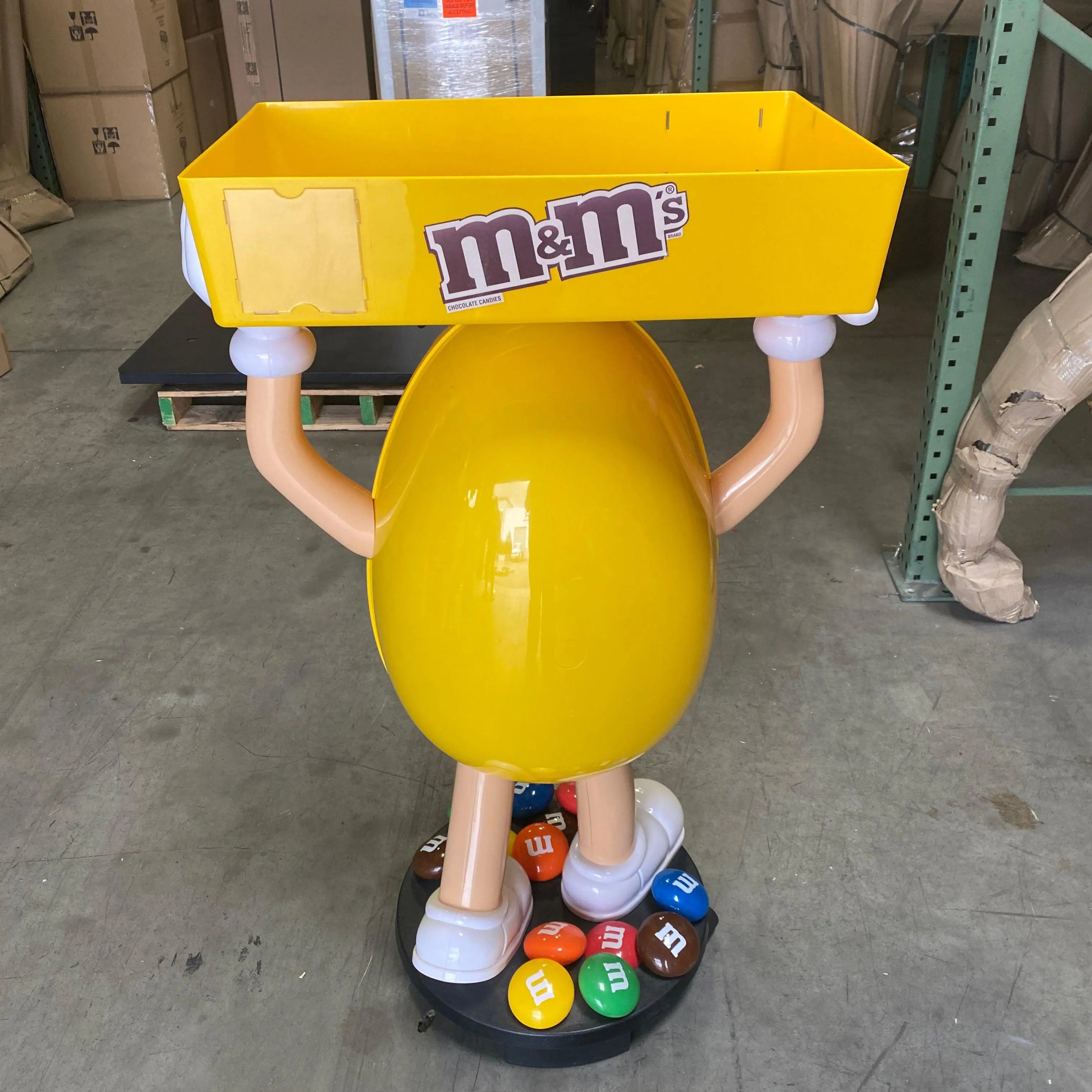 Candy Cart Yellow M&M Statue Display | LM Treasures – LM Treasures
