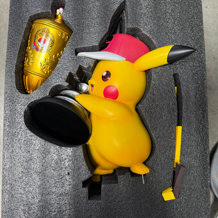 Pokemon World Champion Pikachu Life Size Statue
