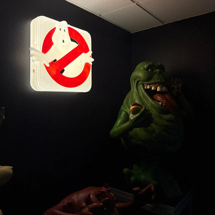 Ghostbusters Light Up No Ghost Wall Decor Sign LM Treasures - P