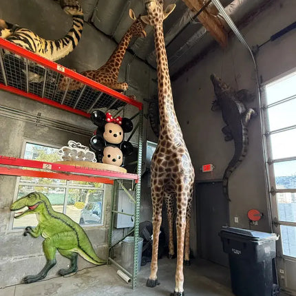 Full Size Giraffe Life Size Statue LM Treasures - H
