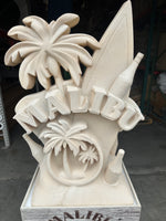 Malibu Rum Sandcastle Over Sized Statue - LM Treasures 