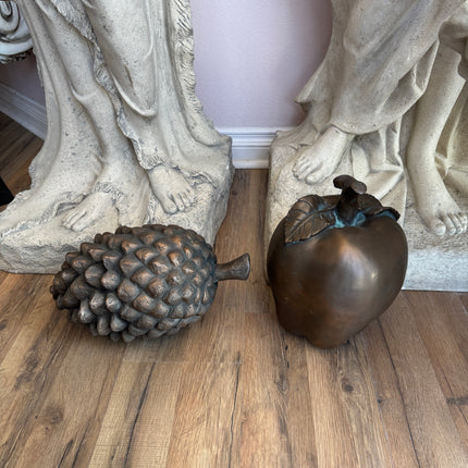 Large Pine Cone Decor Statue