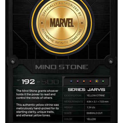 Marvel Jarvis Series Mind Stone Gemstone - LM Treasures 
