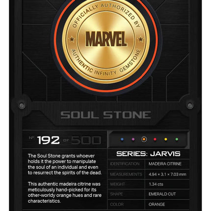 Marvel Jarvis Series Soul Stone Gemstone - LM Treasures 